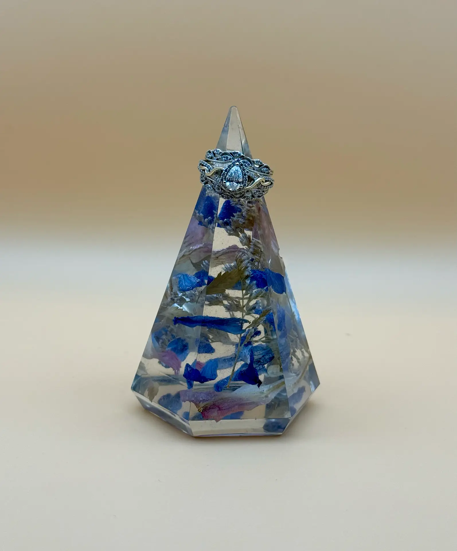 preserved wedding bouquet in resin keepsake